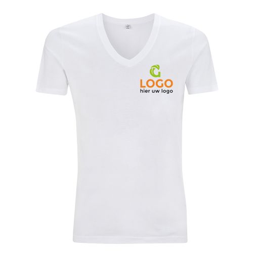 T-shirt V-hals heren - Image 1